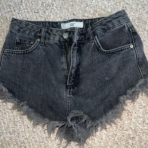 TOPSHOP black Jean shorts